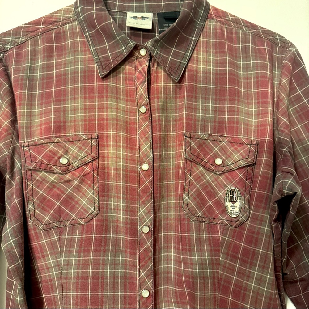 Harley-Davidson Women’s long-sleeved plaid shirt. Sold out!